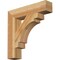 Ekena Millwork Merced Block Rough Sawn Bracket, Western Red Cedar, 4"W x 20"D x 20"H BKT04X20X20MRC05RWR - alternate 1
